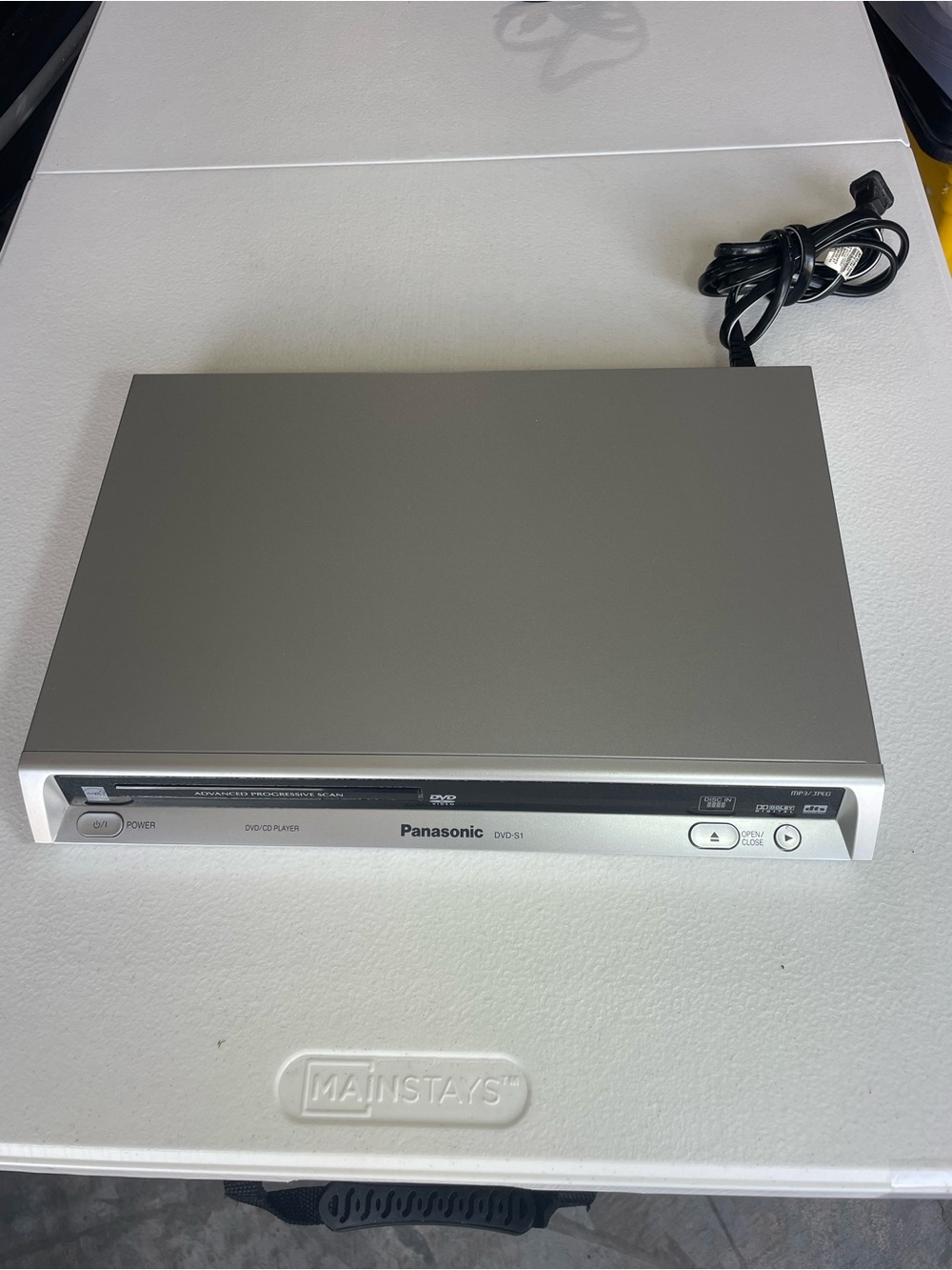 Panasonic Silver and Black DVD Player